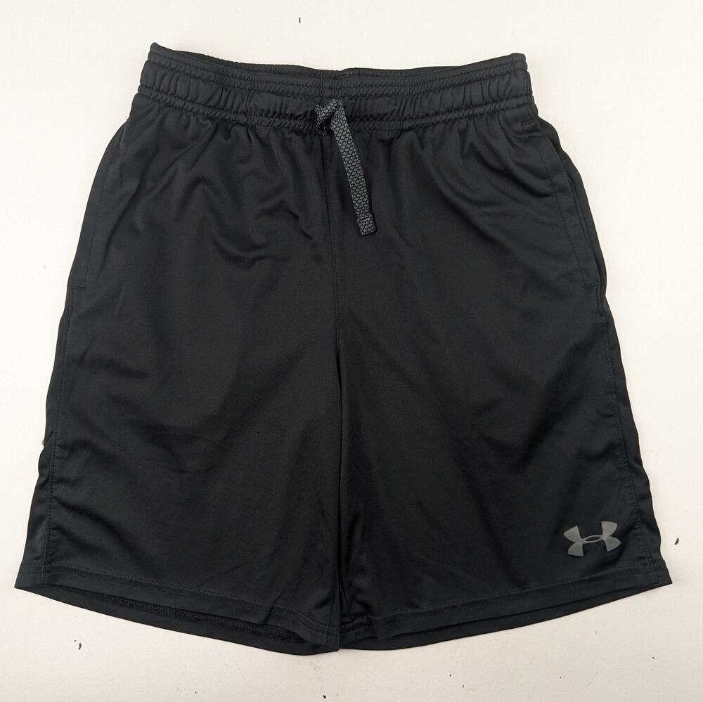 Under Armour Boys Black Athletic Shorts - Medium
